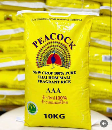 Peacock Thai Hom Mali Fragrant Rice 10kg