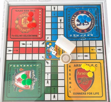 African ludo board game plastic with 16 counter and 2 dice